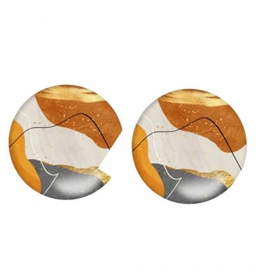 Clip oorbellen grijs Axelle 2 cm