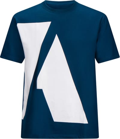 Ali’s Fightgear "Legacy" – T-shirt – Sportshirt / Trainingsshirt – Maat M – Heren & Dames – Kickboks & MMA – Blauw / Wit