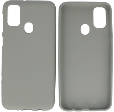 Hoesje Geschikt voor de Samsung Galaxy M31 - Backcover Color Telefoonhoesje - Grijs
