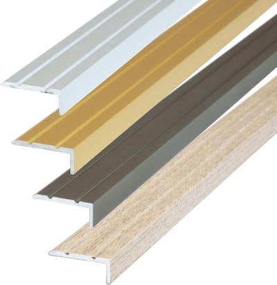 Zelfklevend Aluminium Trapneusprofiel 200 cm - Antislip Randbescherming voor Traptreden