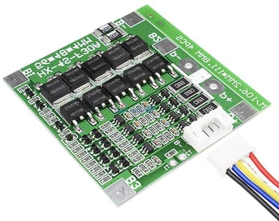 Batterij BMS PCB - Beschermingsbord - Energiebeheer - Precisie Spanningsdetectie - 30 A - Groen