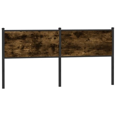 vidaXL - Vervangend - hoofdbord - 180 - cm - en - staal - gerookt - eikenkleurig