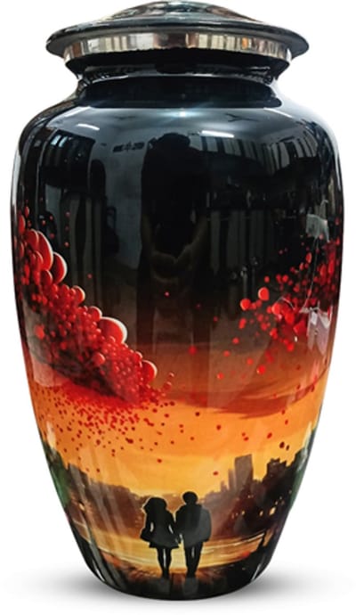 XXL As Urn - 3.5 Liter - Crematie Urn - Uniek - Voor Huisdieren of Menselijk As - Crematie As - Mini Urn - Decoratie Urn - Forever Together