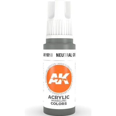 Neutral Grey Acrylic Modelling Color - 17ml - AK-11018