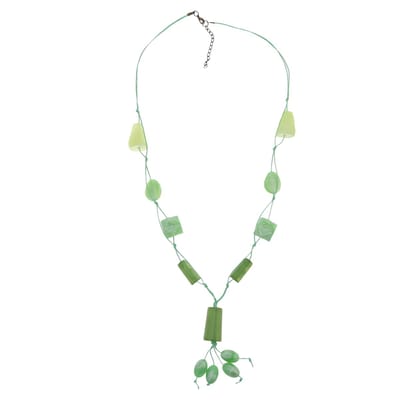 Behave Y-ketting dames – frisse groene look met acryl kralen