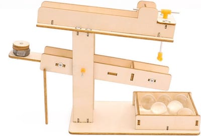Bouwpakket Knikkerbaan van hout- Science Kit