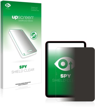 upscreen - privacy screenprotector voor Apple iPad 10.9" WiFi 2022 (Portret-Modus, 10. Gen.) - Folie Beschermfolie Blauwlichtfilter