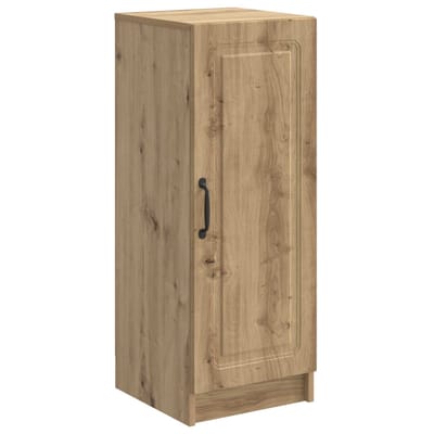 vidaXL - Dressoir - Artisanaal - eiken - 33 - x - 34,5 - x - 87 - cm - Bewerkt - hout