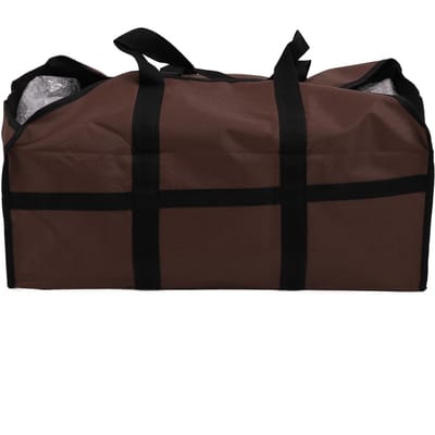 Sac de transport portable pour bois de chauffage Tissu Oxford 600D Grand sac pour bois de chauffage Porte-bûches robuste avec poignées pour la maison Type 1 black