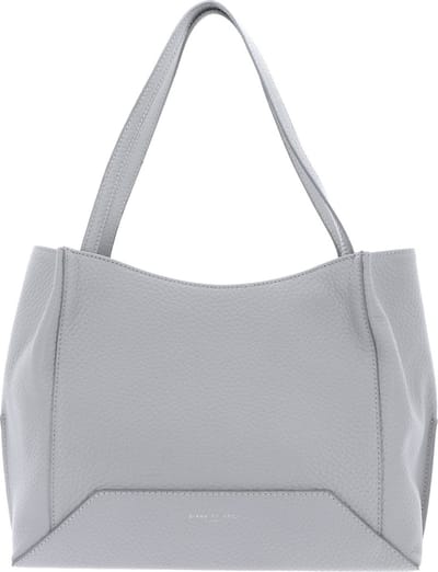 GIANNI CHIARINI Leren Schoudertas Shopper Ludovica Shopping Bag Silice Lichtgrijs