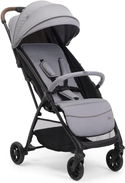 Lichtgewicht Buggy - Compacte Kinderwagen - Stadswandelingen Maken - Automatische Zelfsluiting - Tot 22 kg - Grijs