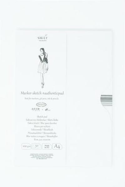 SMLT tekenpapier map A4 marker 100gr 50 vel voor kinderen.
