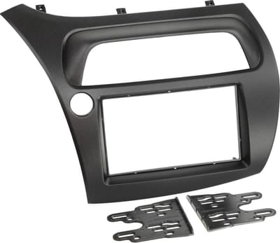 2-DIN Paneel geschikt voor Honda Civic 2006-2012 - Kleur: zwart
