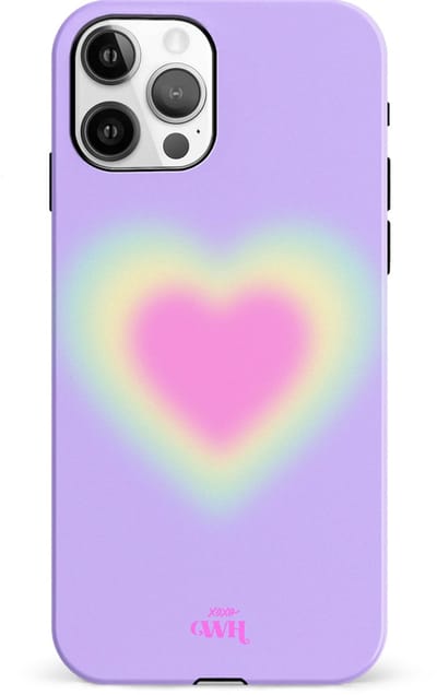 xoxo Wildhearts Daydreamer Double Layer - Hoesje geschikt voor iPhone 11 Pro hoesje - Dames hoesje geschikt voor iPhone 11 Pro - Kleurrijk hoesje geschikt voor iPhone 11 Pro hoesje shockproof case - Roze hoesje met hartje