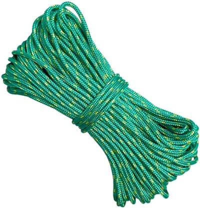 Gevlochten Touw - PP Koord - Watersporten Bouw - UV Bestendig Waterdicht - 6 mm 50 m - Groen