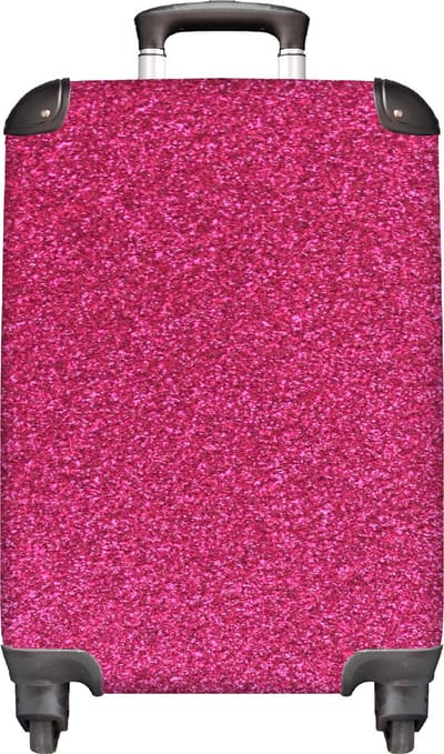 MuchoWow® Koffer - Roze - Abstract - Design - Past binnen 55x40x20 cm en 55x35x25 cm - Handbagage - Trolley - Cabin Size - Print
