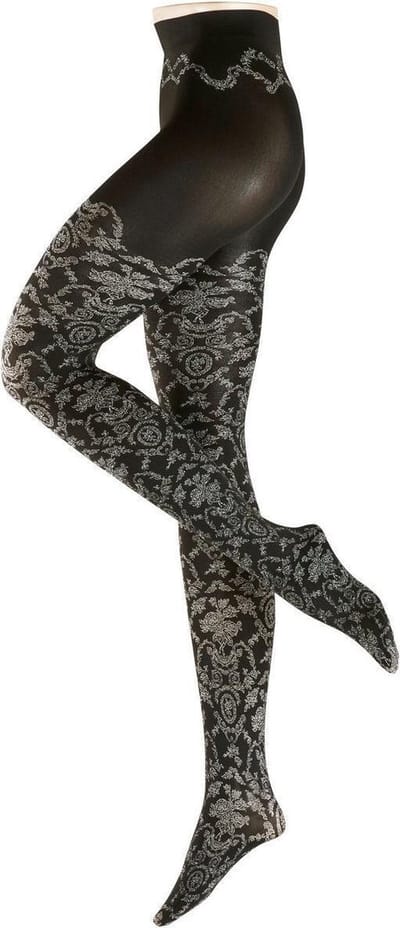 FALKE Toile de Jouy Fantasiepanty Dames 40842 - Volwassenen - M - Zwart