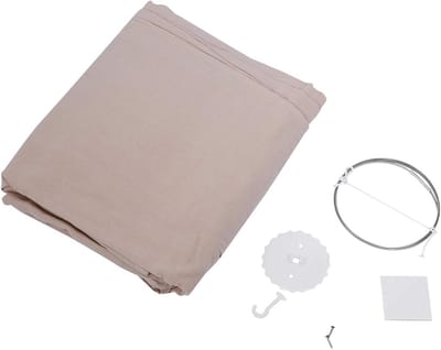 Kinder Hemelbed - Baby Wieg - Slaapkamer Decoratie - Zachte Katoenen Koepel - 235cm Hoog - Kaki