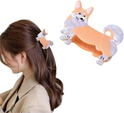 Haarspangen voor dames en Hair Clip Claw Clip, Teckel Haarklem Haaraccessoire van Celluloseacetaat