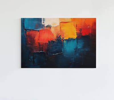 Canvas Schilderij - Abstracte Kleuren - Kleurrijk - 60x40x2 cm