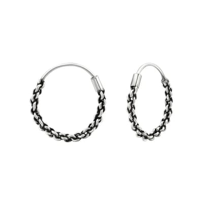 Aramat Jewels | Oorringen | Smalle Bali Oorringen 16mm - Etnisch en Stijlvol | | | |2mm | Zilver | Kinderen, Volwassenen | Verkleurd niet