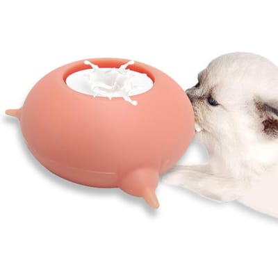 Huisdier Siliconen Hondje Kat Voeder 3 Spenen voor Pasgeboren Huisdieren Kittens Puppy's Voerbak