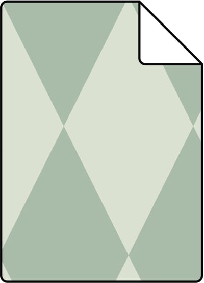 Proefstaal ESTAhome behang ruiten saliegroen - 26.5 x 21 cm - 131916-S