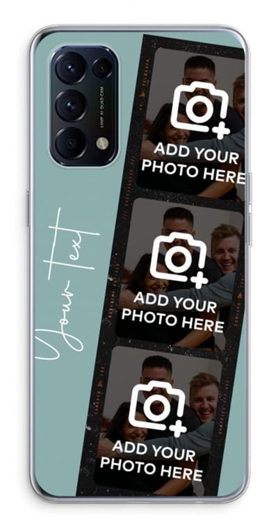 Gepersonaliseerd - Case Company® - Hoesje geschikt voor Oppo Find X3 Lite hoesje - Filmrol N°1 - Soft Cover Telefoonhoesje - Bescherming aan alle Kanten en Schermrand