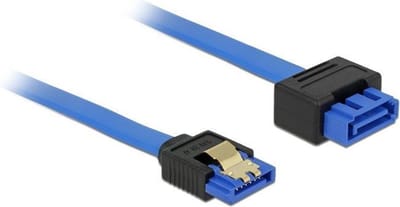 SATA data verlengkabel - plat - SATA600 - 6 Gbit/s / blauw - 0,20 meter