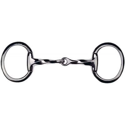 Platte paardenringen met gedraaid olijfbit Feeling