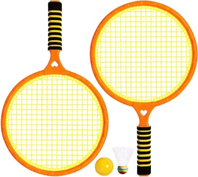 Badmintonset Kinderen - Outdoor Spel - Buiten Spelen - Veilige Zachte Bal - 45x27x7 cm - Multicolor