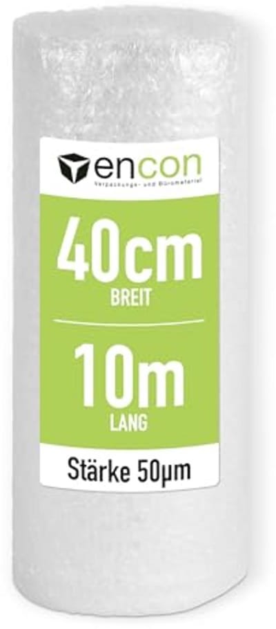Luchtkussenfolie Premium 50 m - Bekledingsmateriaal voor Verhuizing en Verzending - Noppenfolie 60 my
