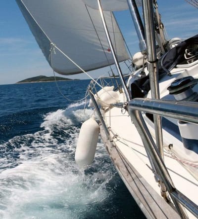 Fotobehang - Sailing 225x250cm - Vliesbehang