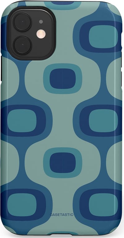 Casetastic Hoesje Geschikt voor Apple iPhone 11 - Stijlvolle Beschermende Duo-layer Case - Vintage Flow
