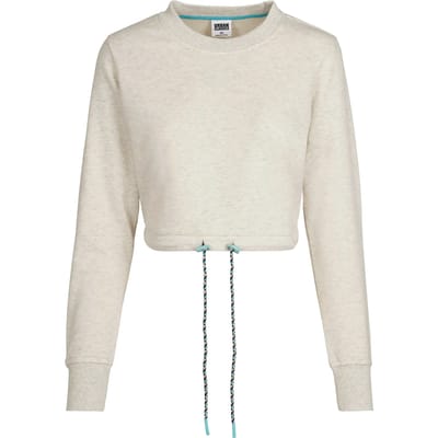 Urban Classics - Oversized Crop Sweater/Trui - XL - Grijs