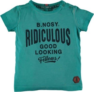 B. Nosy Jongens T-shirt - Aqua marine - Maat 68