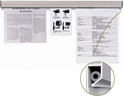 Franken PKS50 document houder Kunststof Grijs