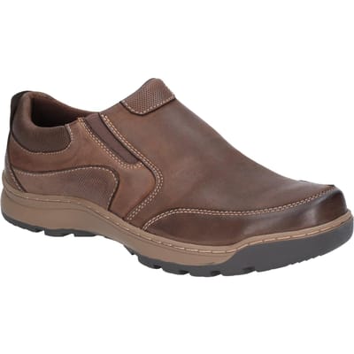 Hush Puppies Heren Jasper Slip On Lederen Schoenen (Bruin)