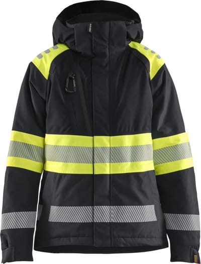 Blaklader 4470-1977 Dames Winterjas High Vis - Zwart/High Vis Geel - L