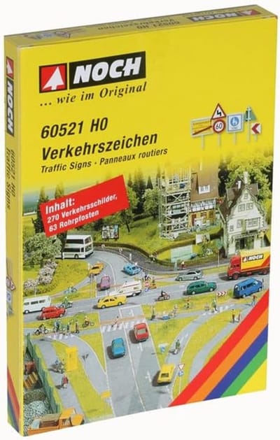 Verkeersborden Set H0 Schaalmodel voor Modelspoorbanen