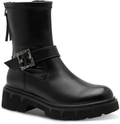 Marco Tozzi Dames Enkellaarsje 2-25463-45 001 F-breedte Maat: 36 EU