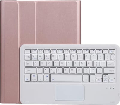 Lunso - Geschikt voor iPad Pro 11 Inch (2018/2020/2021) Afneembare Keyboard Hoes - Rose Goud