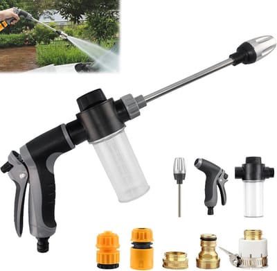 Krachtige Hogedruk Tuinspuit met Messing Mondstuk, Ideaal voor Tuin en Terras, Veelzijdig en Duurzaam