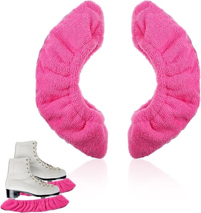 Schaatsbeschermers - Schaatshoezen - Schaatsen bladbeschermers - Ijsschaats beschermers - Hockey bladbeschermers - Schaatsblad beschermers voor kunstschaatsen, ijsschaatsen en hockeyschaatsen - Roze - S