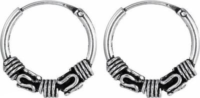 Fako Bijoux® - Bali Oorringen - Bali - 12mm - Zilverkleurig
