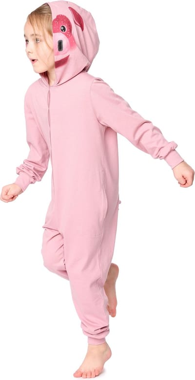 Ladeheid Kinderen Pyjama - Overal slapen - Lange mouwen - Lange broek - Katoen - LA-LA40-232-PJ - Roze Varkentje - 110-116