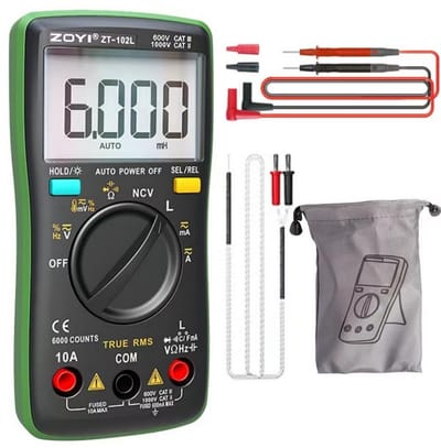 Digitale LCR-meter Multimeter TRMS 6000 Counts Nauwkeurige Inductie en Voltmeter Meting