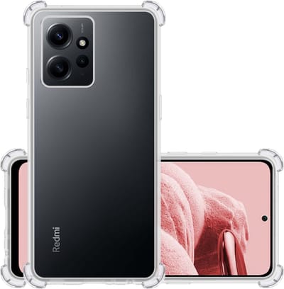 Hoesje - Geschikt voor Xiaomi Redmi Note 12 4G - Sterk & Shockproof - Siliconen Case - Back Cover - Telefoon Hoes Shock Proof - Transparant
