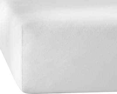 De Witte Lietaer Hoeslaken Elena White - 140 x 200/220 x h 30 - Katoen Jersey