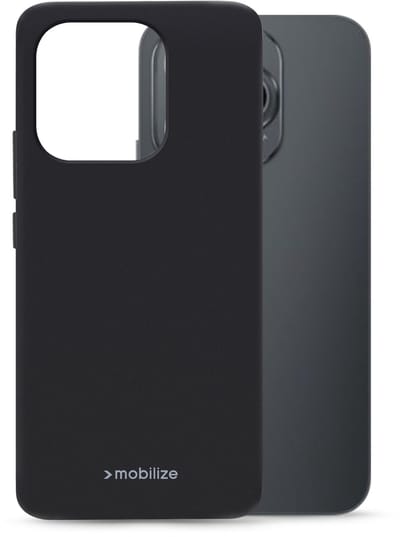 Mobilize Hoesje geschikt voor Honor 400 Lite Telefoonhoesje Flexibel TPU | Mobilize Rubber Gelly Backcover | 400 Lite Case | Back Cover - Zwart